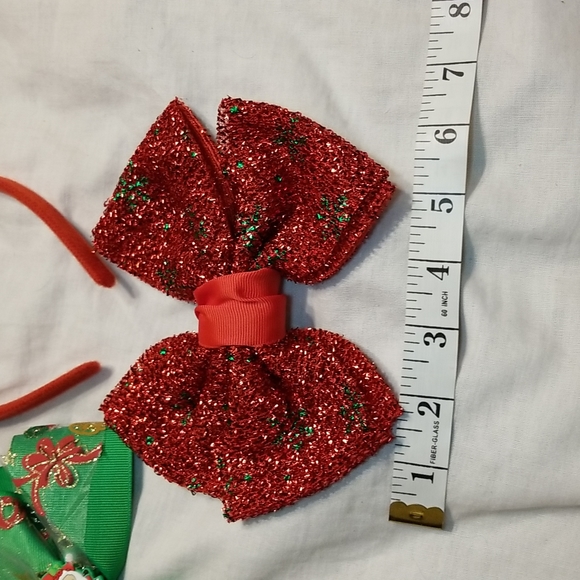 Lot of 3 high quality holiday bling set sequins glitter fabric - Picture 6 of 8